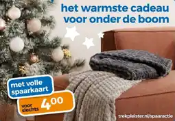 Trekpleister Het warmste cadeau voor onder de boom aanbieding