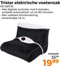Trekpleister Tristar elektrische voetenzak PD-8977E aanbieding