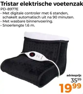Trekpleister Tristar elektrische voetenzak PD-8977E aanbieding
