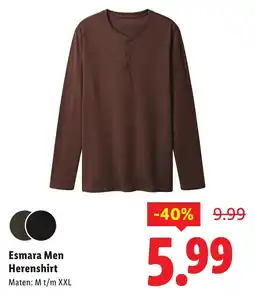 Lidl Esmara Men Herenshirt aanbieding