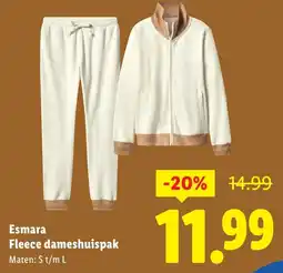 Lidl Esmara Fleece dameshuispak aanbieding