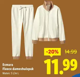 Lidl Esmara Fleece dameshuispak aanbieding