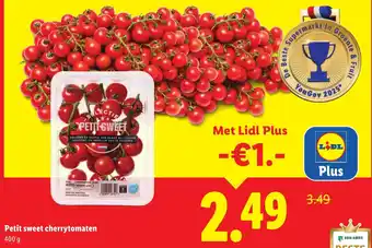 Lidl Petit sweet cherrytomaten aanbieding
