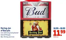 Makro Hertog Jan of Bud pils aanbieding