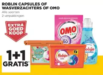 Jumbo Robijn capsules of wasverzachters of omo aanbieding