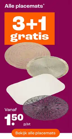 Kwantum Alle placemats aanbieding