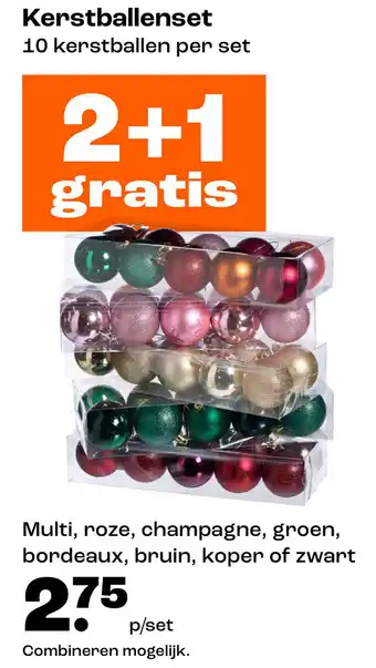 Kwantum Kerstballenset aanbieding
