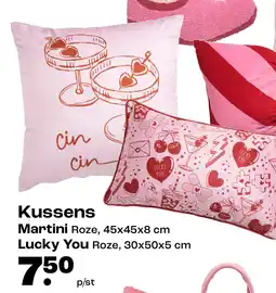 Kwantum Kussens Martini of Lucky You aanbieding