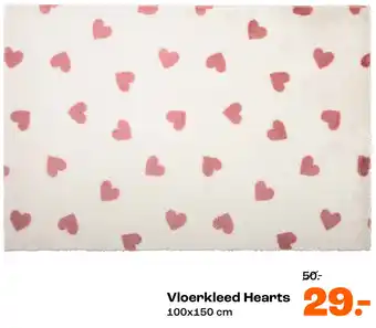 Kwantum Vloerkleed Hearts aanbieding