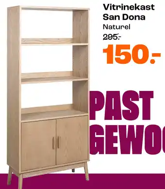 Kwantum Vitrinekast San Dona aanbieding
