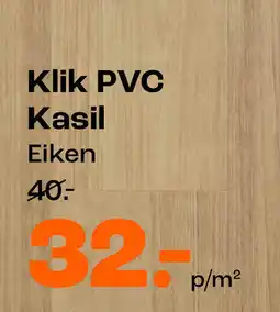 Kwantum Klik PVC Kasil aanbieding