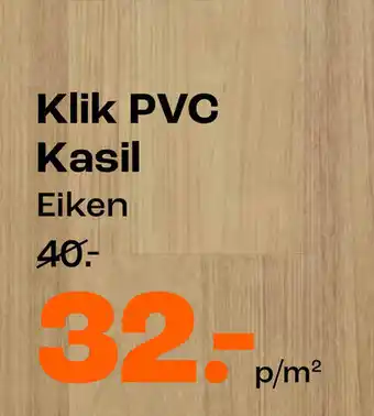 Kwantum Klik PVC Kasil aanbieding