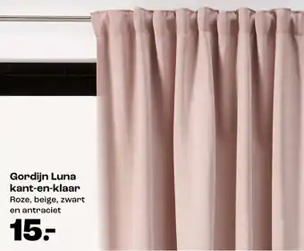 Kwantum Gordijn Luna kant-en-klaar aanbieding