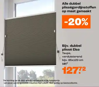 Kwantum Alle dubbel plisségordijnstoffen op maat gemaakt aanbieding