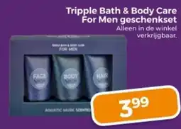 Trekpleister Tripple Bath & Body Care For Men geschenkset aanbieding