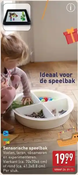 ALDI Sensorische speelbak aanbieding
