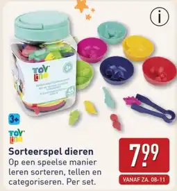 ALDI Sorteerspel dieren aanbieding