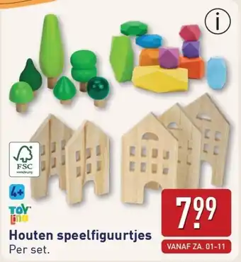 ALDI Houten speelfiguurtjes aanbieding