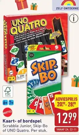 ALDI Kaart of bordspel aanbieding
