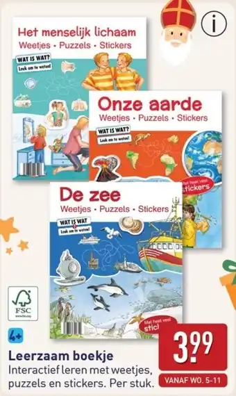 ALDI Leerzaam boekje aanbieding