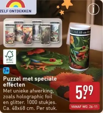 ALDI Puzzel met speciale effecten aanbieding