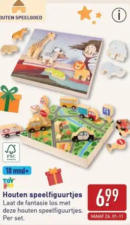 ALDI Houten speelfiguurtjes aanbieding
