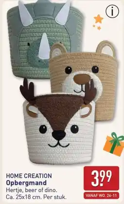 ALDI Home creation Opbergmand aanbieding