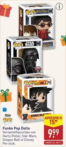 ALDI Funko Pop Dolls aanbieding