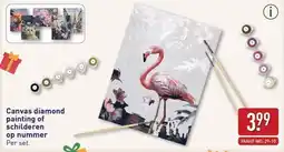 ALDI Canvas diamond painting of schilderen op nummer aanbieding