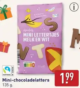 ALDI Mini-chocoladeletters aanbieding