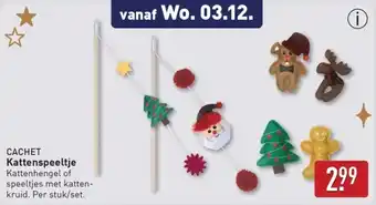 ALDI Cachet Kattenspeeltje Kattenhengel of speeltjes met katten kruid. aanbieding