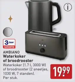 ALDI Ambiano Waterkoker of broodrooster aanbieding
