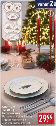 ALDI Crofton 12 delig kerstservies aanbieding