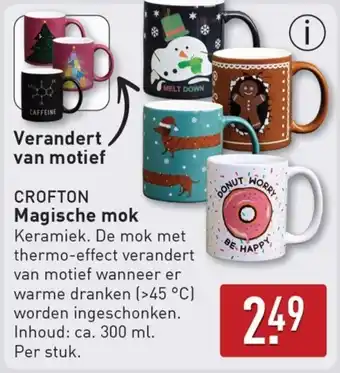 ALDI Crofton Magische mok aanbieding