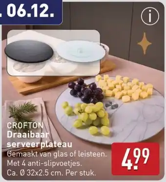ALDI Crofton Draaibaar serveerplateau aanbieding