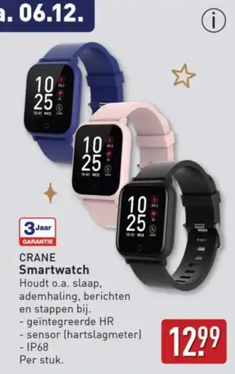 ALDI Crane Smartwatch aanbieding