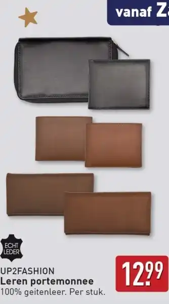 ALDI Up2fashion Leren portemonnee aanbieding