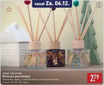 ALDI Home creation Winterse geurstokjes aanbieding