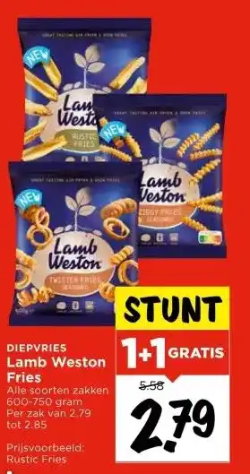 Vomar Voordeelmarkt Lamb Weston Fries aanbieding