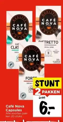 Vomar Voordeelmarkt Café Nova Capsules aanbieding