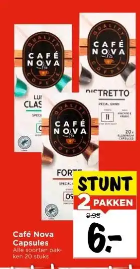 Vomar Voordeelmarkt Café Nova Capsules aanbieding