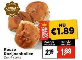 Vomar Voordeelmarkt Reuze Rozijnenbollen aanbieding