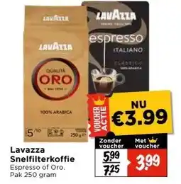 Vomar Voordeelmarkt Lavazza Snelfilterkoffie aanbieding