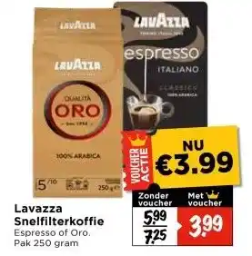 Vomar Voordeelmarkt Lavazza Snelfilterkoffie aanbieding
