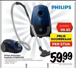 Vomar Voordeelmarkt Philips Stofzuiger PowerGo FC8240/09 aanbieding