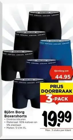 Vomar Voordeelmarkt Björn Borg Boxershorts aanbieding