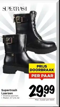 Vomar Voordeelmarkt Supertrash Laarzen aanbieding