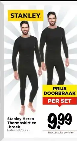 Vomar Voordeelmarkt Stanley Heren Thermoshirt en -broek aanbieding