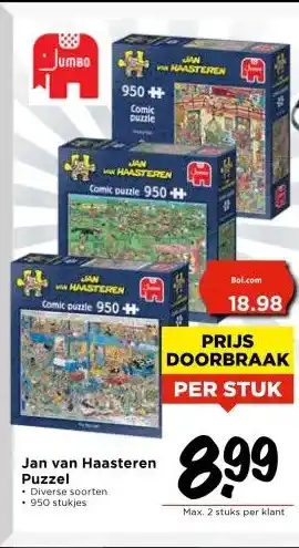 Vomar Voordeelmarkt Jan van Haasteren Puzzel aanbieding