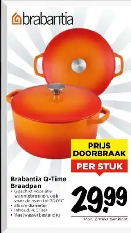 Vomar Voordeelmarkt Brabantia Q-Time Braadpan aanbieding